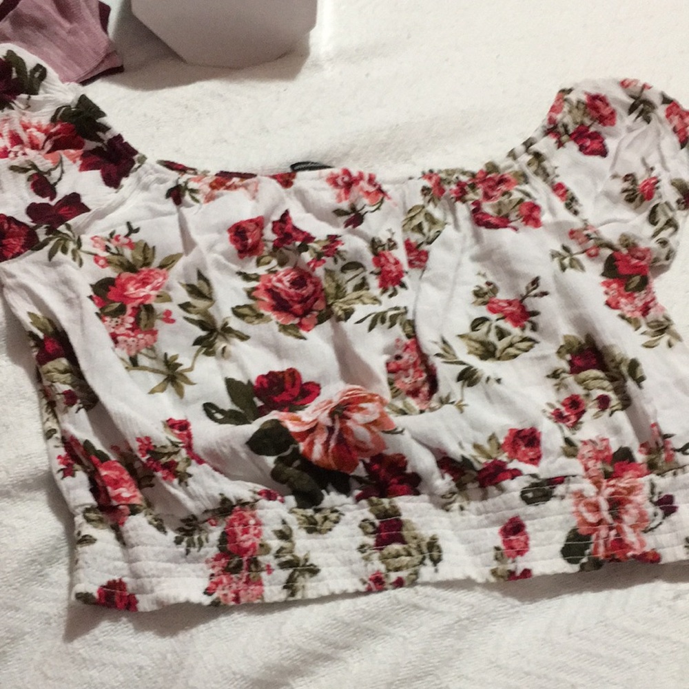 Floral crop top